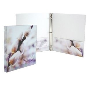 Laminated Paper 3-Ring Binder with Pockets (9-3/4 x 11-1/2") Printed Full Color 4/0