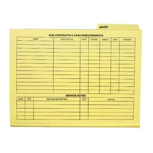Letter Size File Folder with 3rd Position Tab PMS Printed