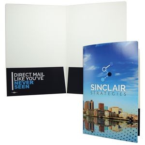 9-1/2"x14-1/2" Full Color Print Round Corner Legal Size Folder w/Two 4-1/2" Pockets