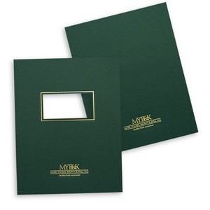 Foil Stamp Imprinted Letter Size 2-Piece Report Cover w/Window (8 3/4"x11 1/4")
