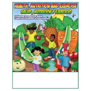 Health Nutrition and Exercise Imprintable Coloring and Activity Book