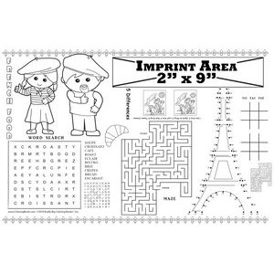 French Restaurant - Imprintable Colorable Placemat