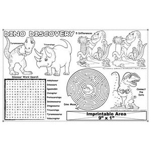 Dino Discovery - Imprintable Colorable Placemat