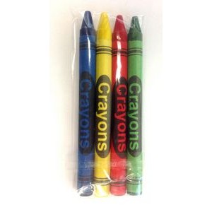 4 ct. Global Standard cellophane generic crayons