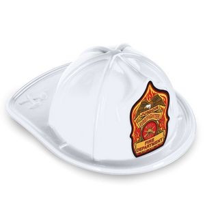 White Plastic Jr Firefighter Hats (CLEARANCE)