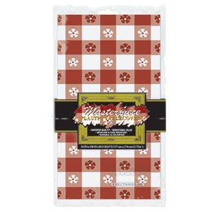 Masterpiece Red Gingham Printed Rectangular Table Cover