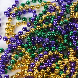 Mardi Gras Small Round Party Beads
