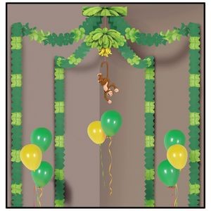 Quick Trim Jungle Monkey Party Canopy