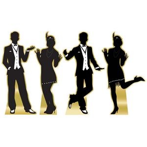 Great 20's Dancer Silhouette Stand-Ups