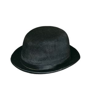 Black Vel Felt Derby Hat
