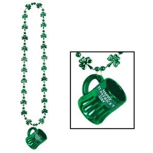 Shamrock Beads w/ Happy St. Pat's Mug