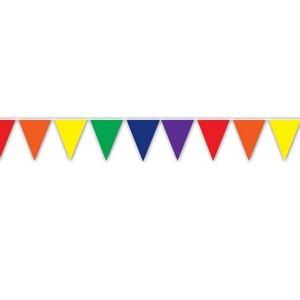 Rainbow Outdoor Pennant Banners