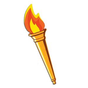 Olympic Torch Cutout