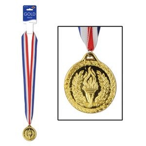 Gold Medal W/Ribbon