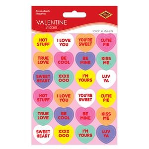 Valentine Candy Heart Stickers