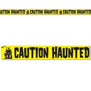 Caution Haunted Zone Party Tape