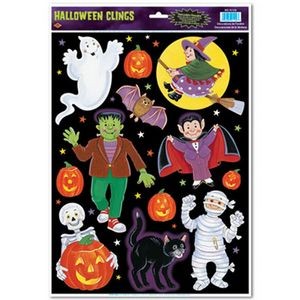 Halloween Monster Characters Clings
