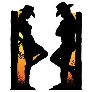 Western Silhouette Stand-Ups