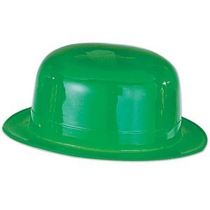 Green Plastic Derby Hat