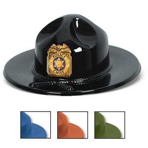 Imprinted Plastic Smoky Hat (1-4 Color Printed Shield)