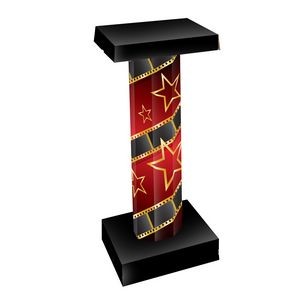 Red Carpet 3-D Short Column Props