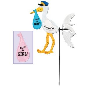 Stork Wind Wheel w/ It's A Boy & It's A Girl Bundles