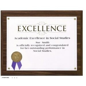 Black Marble Traditional Certificate Plaque Kit