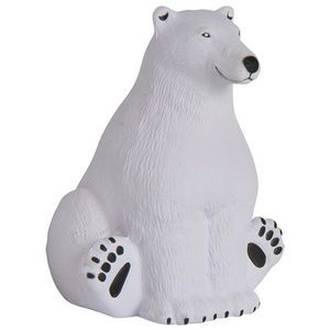 Sitting Polar Bear Squeezies® Stress Reliever