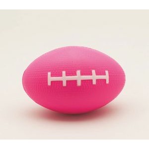 Pink Football Squeezies® Stress Reliever