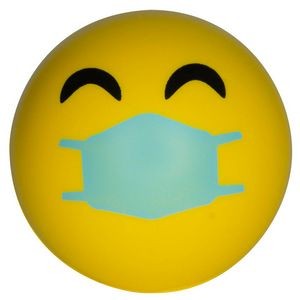 Happy PPE Emoji Squeezies® Stress Ball