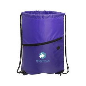 Prime Line Incline Drawstring Backpack With Zipper