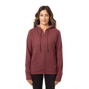 Econscious - Big Accessories Ladies' Heathered Full-Zip Hooded Sweatshirt