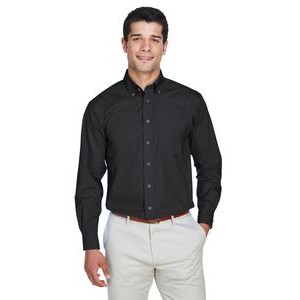 Devon and Jones Men's Crown Collection Tall Solid Broadcloth Woven Shirt
