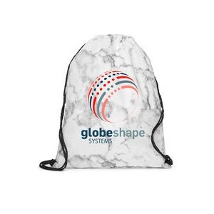 Prime Line Marble Non-Woven Drawstring Backpack