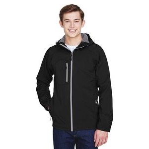 NORTH END Men's Prospect Two-Layer Fleece Bonded Soft Shell Hooded Jacket