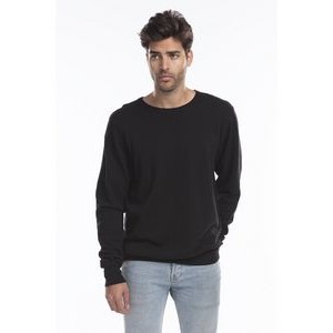 US BLANKS Men's Garment-Dyed Heavy French Terry Crewneck Sweatshirt