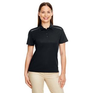 CORE365 Ladies' Radiant Performance Piqué Polo with Reflective Piping