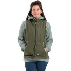 Berne Apparel Ladies' Sherpa-Lined Softstone Duck Vest