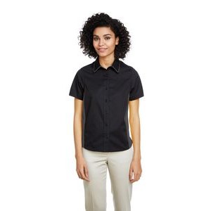 Harriton Ladies' Flash IL Colorblock Short Sleeve Shirt