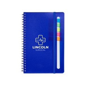 Prime Line Semester Spiral Notebook With Sticky Flags