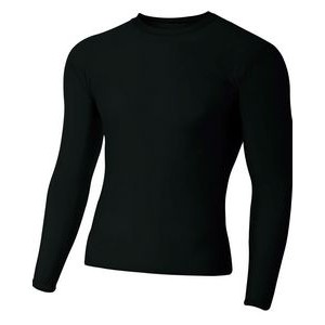 A-4 Youth Long Sleeve Compression Crewneck T-Shirt