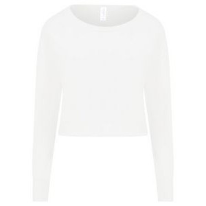 ALL WE DO is Ladies' Cropped Pullover Sweatshirt