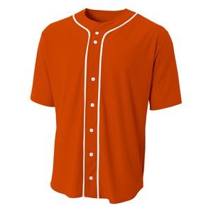 A-4 Youth Short Sleeve Full Button Baseball Jersey