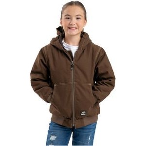 Berne Apparel Youth Highland Softstone Duck Hooded Jacket