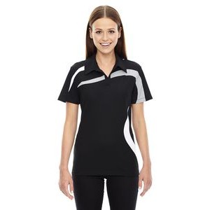 NORTH END SPORT RED Ladies' Impact Performance Polyester Piqué Colorblock Polo