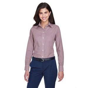 Devon and Jones Ladies' Ladies' Crown Collection Gingham Check Woven Shirt