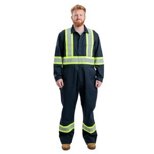 Berne Apparel Men's Safety Striped Unlined Coverall