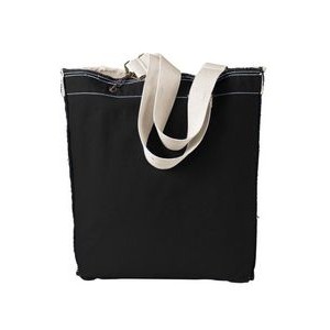 Authentic Pigment Accessories Direct-Dyed Raw-Edge Tote