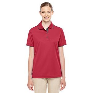 CORE 365 Ladies' Motive Performance Piqué Polo with Tipped Collar