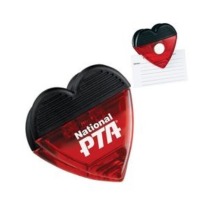 Prime Line Heart Magnetic Memo Clip